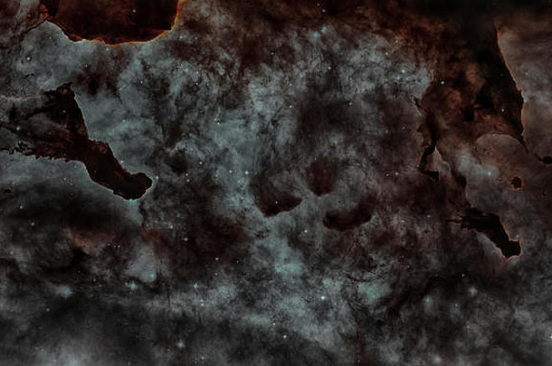 灰尘柱子carina星云大星云大明亮的星云边界相关的开放集群