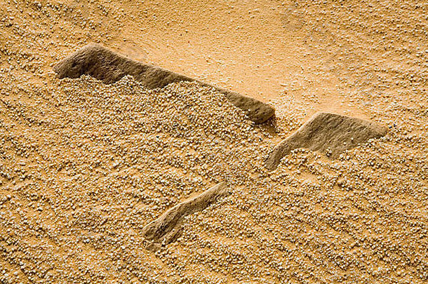 关闭岩石沙子纹理撒哈拉沙漠沙漠路线gilfkebir埃及