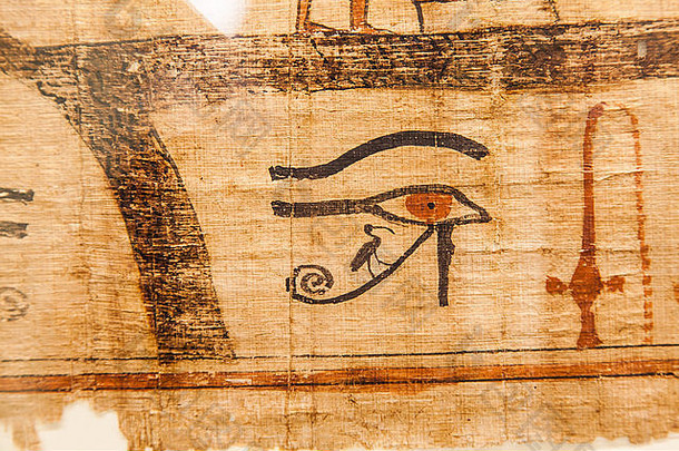 细节古老的书死底比斯埃及