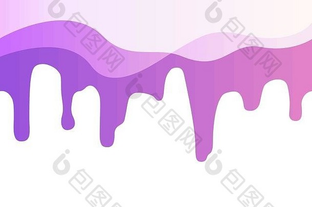 紫罗兰色的油漆流