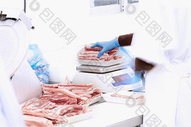 屠夫怀特岛猪肉packeging肉行业