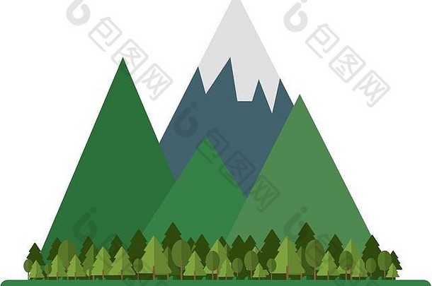 山森林图标