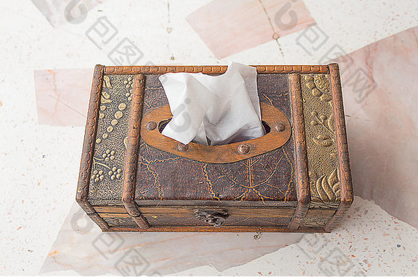 木盒子纸餐巾
