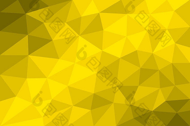 低聚背景黄色的形成三角形大小变异顺次排列黄色的字段插图