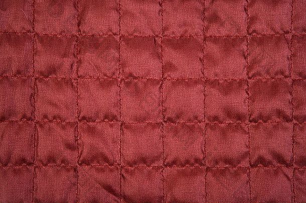 红色的织物纹理缝纫广场模式纺织