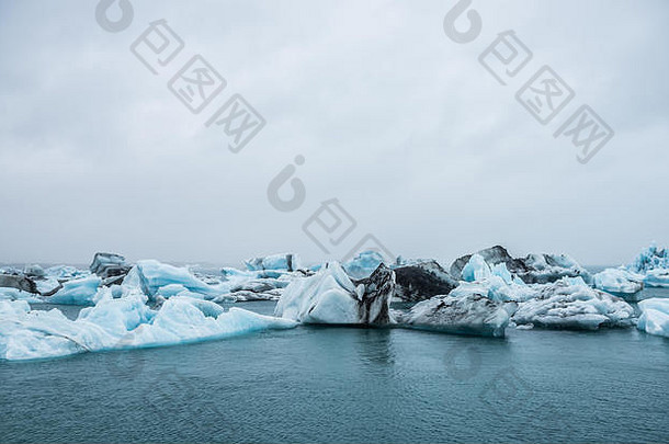 杰古沙龙冰隆冰川冰环礁湖冰岛