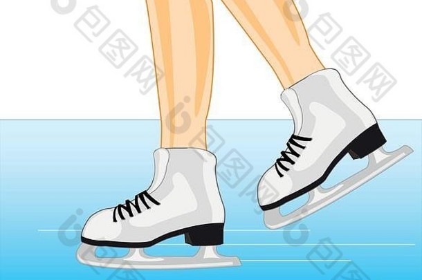 腿溜冰鞋