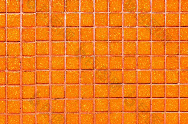 橙色陶瓷色彩斑斓的瓷砖马赛克作文模式背景