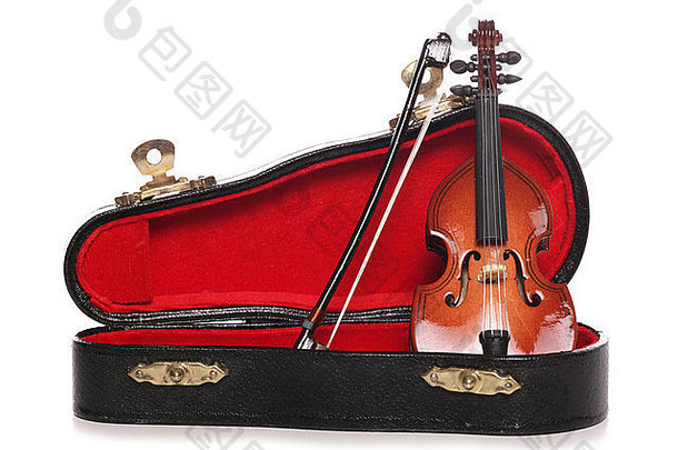 小提琴微型音乐的仪器断路
