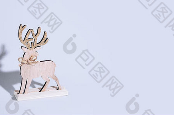 可爱的驯鹿圣诞节装饰明亮的背景