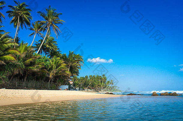 热带海滩斯里兰卡斯里兰卡