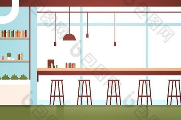 现代咖啡馆室内空人餐厅自助餐厅设计平水平