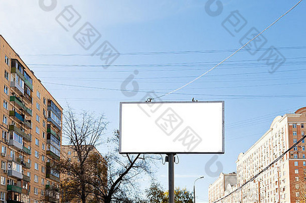城市户外广告白色减少广告广告牌在户外