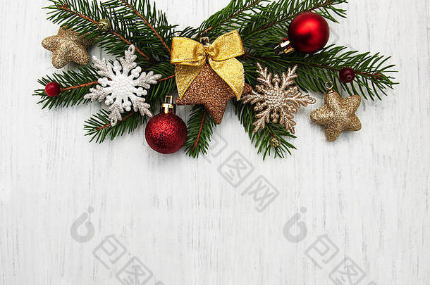 圣诞节装饰装饰物分支松树