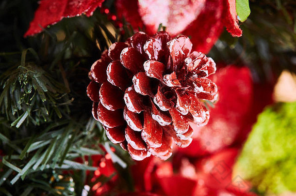 色彩斑斓的装饰圣诞节树一年传统