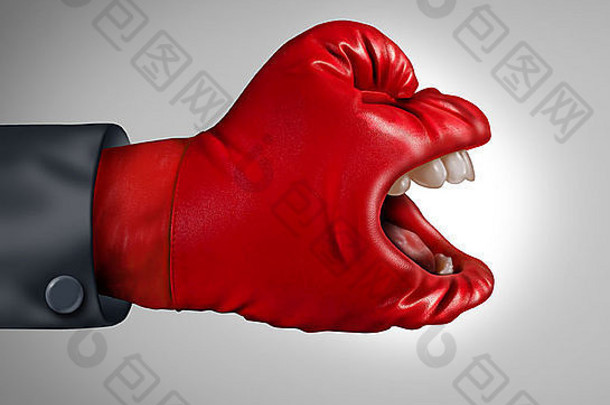 <strong>激烈</strong>的<strong>竞争</strong>对手业务概念沟通象征使的声音听到红色的<strong>竞争</strong>对手拳击手套