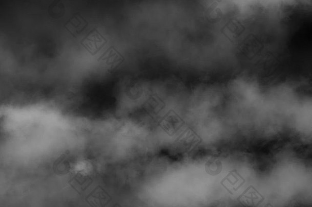 纹理烟黑色的背景孤立的烟纹理烟摘要粉灰尘喷雾黑色的背景