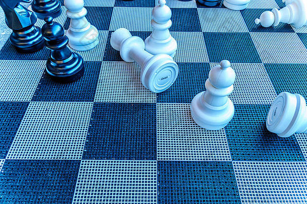 大国际象棋块铺设地板上市场大厅鹿特丹荷兰