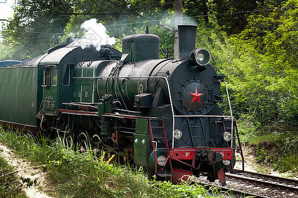 蒸汽机车系列部分复古的火车