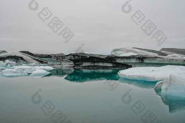 冰山冰山湖沃特纳约库尔冰岛