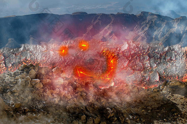 微笑基拉韦厄火山