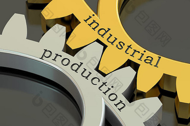 工业生产概念齿轮呈现