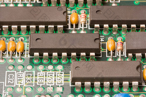 图像芯片电路组件电脑