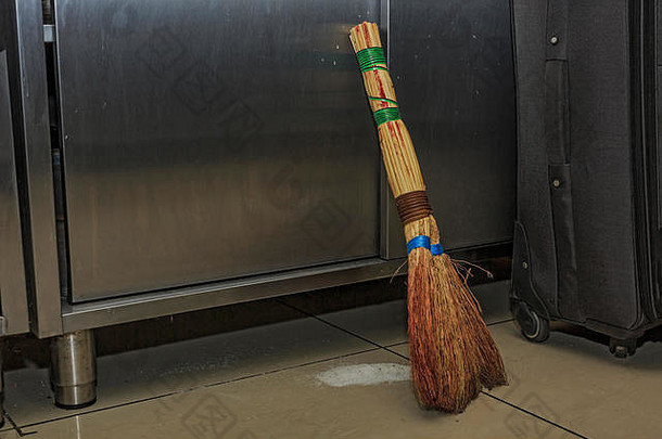 簸箕推扫帚卡莱尔扫帚头二人组扫描地板上更清洁的地毯地板上刷清洁