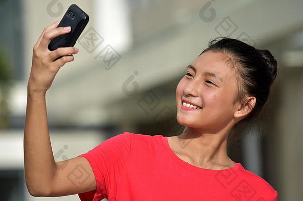 年轻的菲律宾女自拍