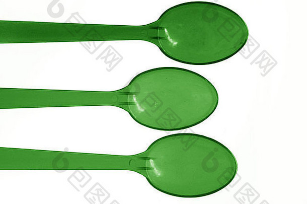 绿色勺子