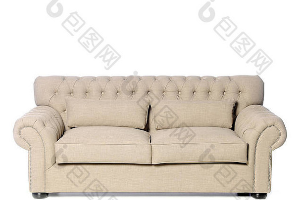 奢侈品软垫家具舒适的时尚的有吸引力的颜色孤立的白色背景