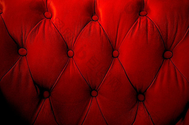 红色的复古的沙发纹理按钮