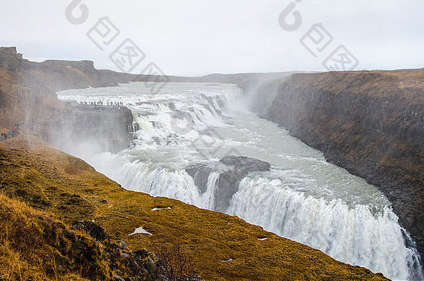 古佛斯瀑布瀑布冰岛