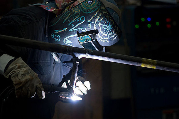 焊机装饰保护面具工作钢管