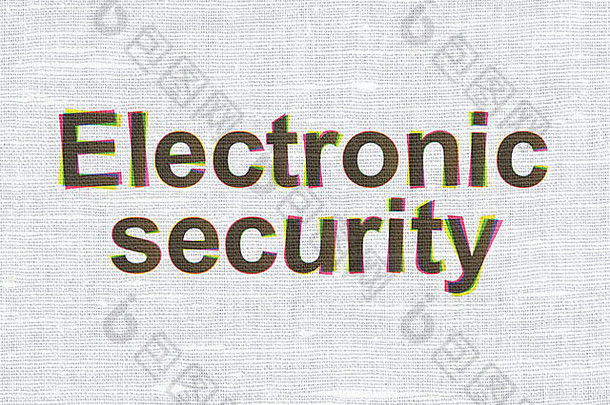 安全概念电子安全织物纹理背景