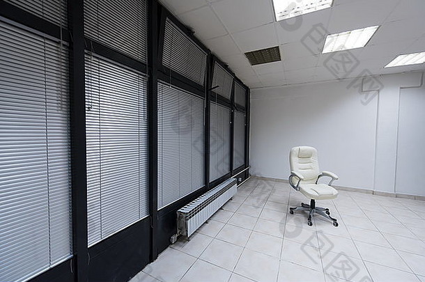 现代白色办公室椅子家具空启动业务空间