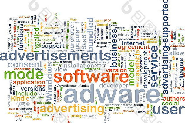背景文本模式概念词云插图广告软件软件