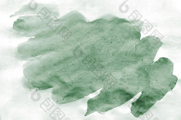 色彩斑斓的黑暗绿色水彩背景壁纸水瓶座明亮的颜色插图