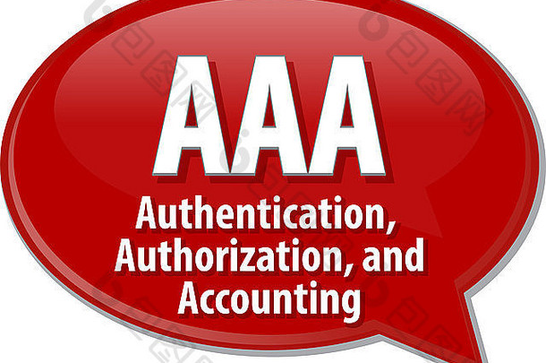 演讲泡沫插图信息技术首字母缩写缩写术语定义aaa身份验证授权