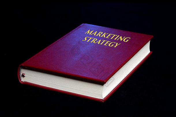 市场营销策略书封面黑色的背景