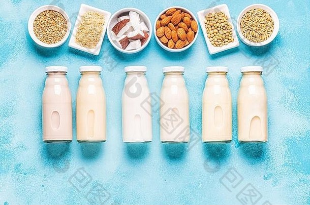 瓶替代牛奶成分前视图