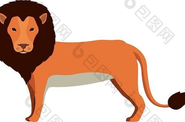 狮子动物图标