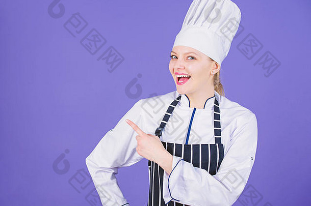 菜单烹饪专<strong>家广告</strong>餐厅菜单快乐女烹饪指出手指提供菜单展示菜单列表复制空间