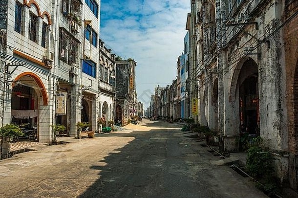 北海的小镇经历了恢复广西省中国