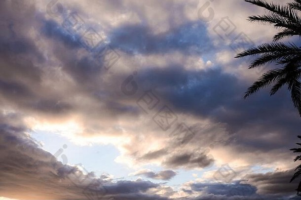 照片图片美丽的Cloudscape云天空