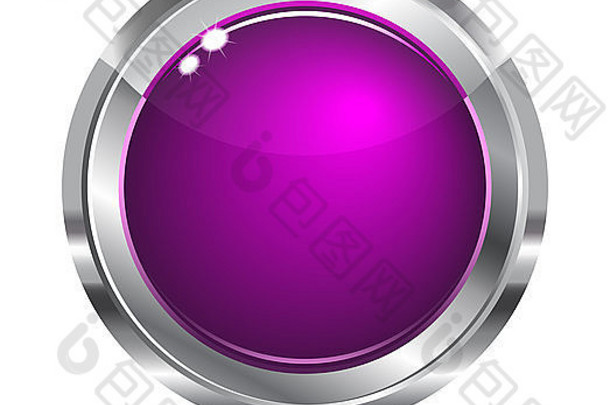 空白紫色的网络网站应用程序导航按钮