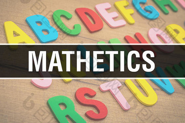 mathetics回来学校教育概念背景摘要教育背景色彩斑斓的铅笔蜡笔matheticsmathetics