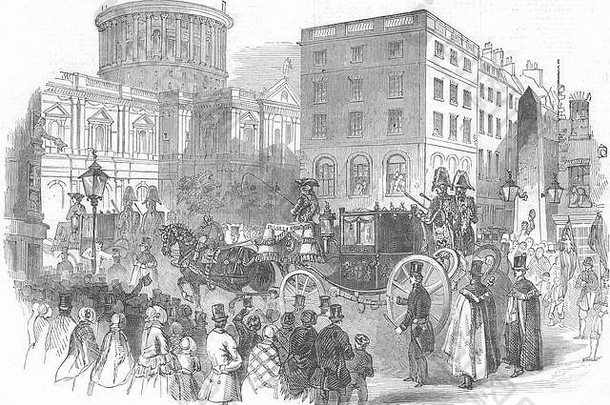 西敏寺警<strong>长</strong>游行至1849年。<strong>图文</strong>并茂的伦敦新闻