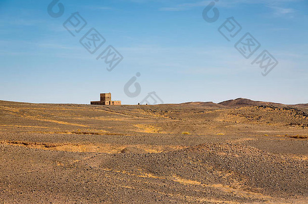 摩洛哥东南部撒哈拉沙漠边缘的一个废弃村庄。
