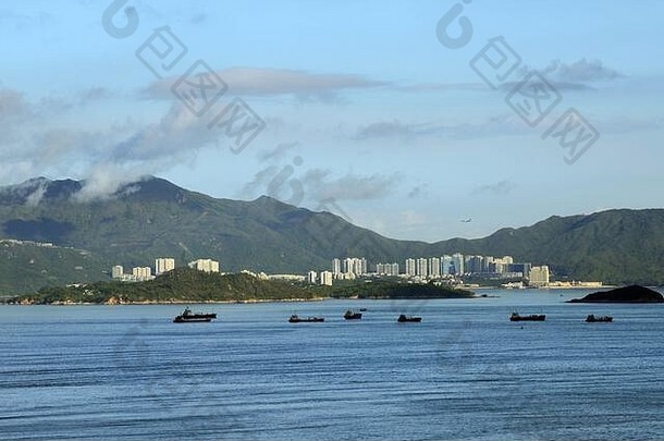 遥远的视图彭洲发现湾在香港香港